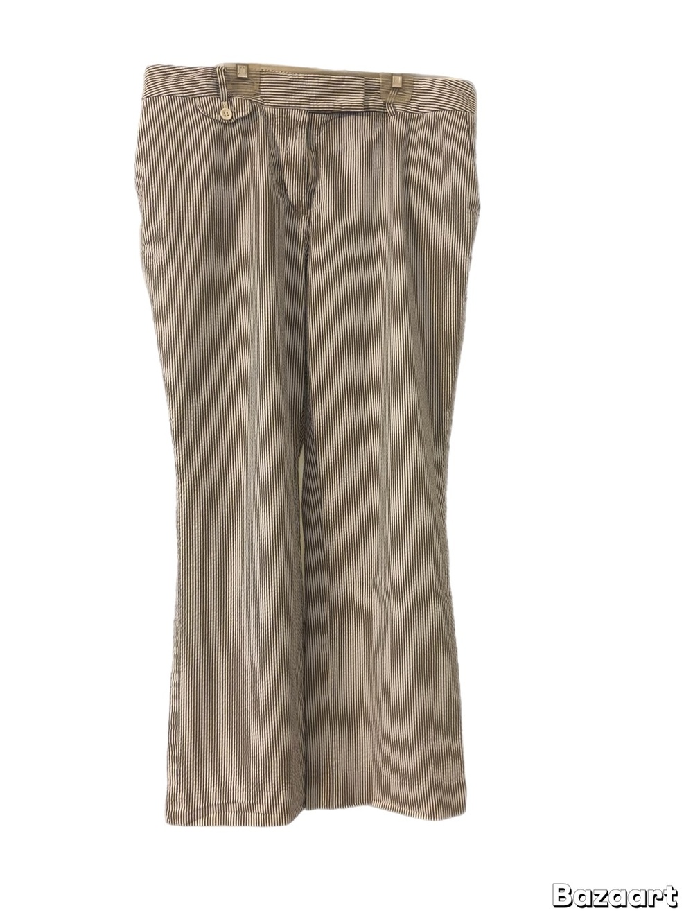 Talbots Women's Taupe Pinstripe Chinos